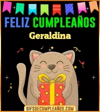 GIF Feliz Cumpleaños Geraldina